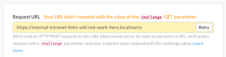 https://internal-intranet-links-will-not-work-here.local/sorry won't work so a different URL will need to be given before retrying